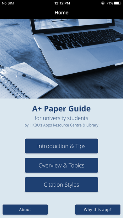 Tangkapan layar A+ Paper Guide
