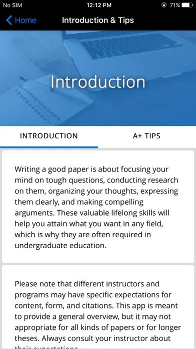 A+ Paper Guide 스크린샷