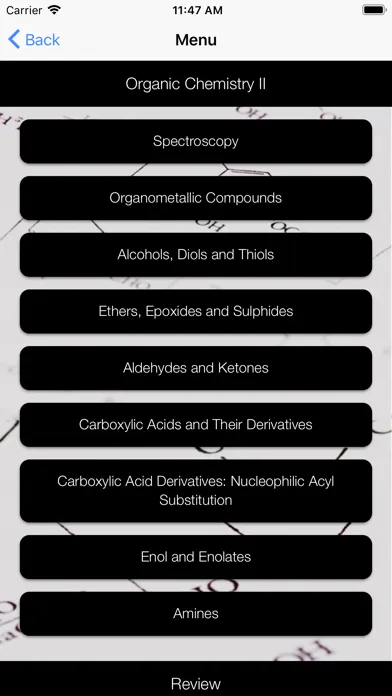 Organic Chemistry Challenge Screenshots