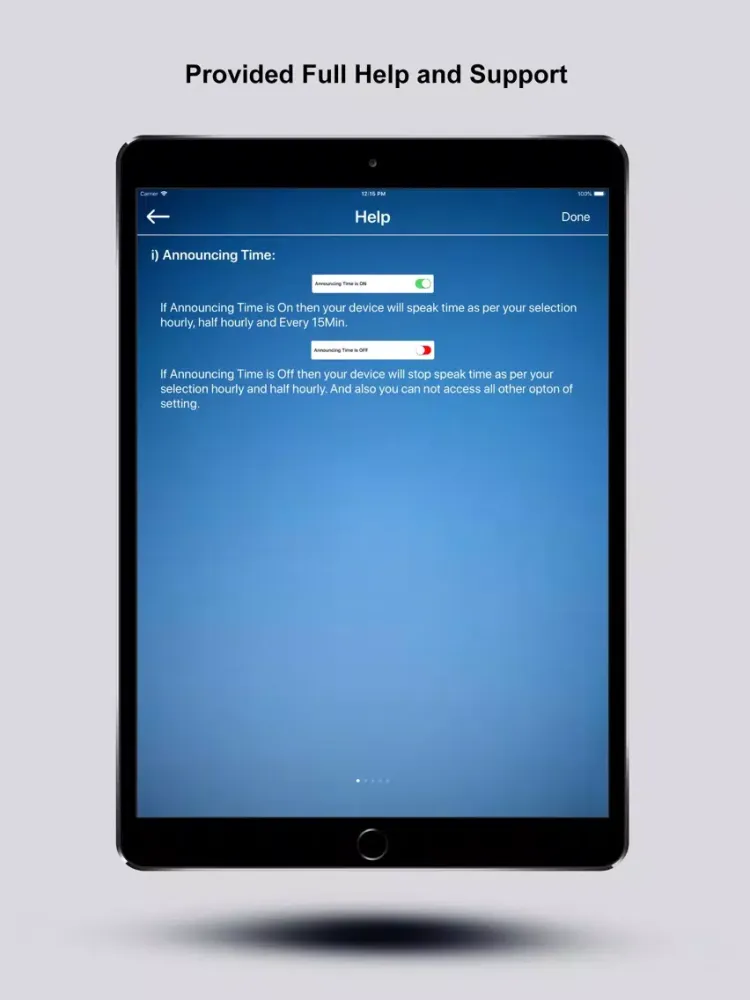Talking Clock With Voice iPad  سکرین شاٹس