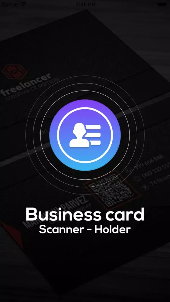 Zrzuty ekranu Business card Scanner - Holder
