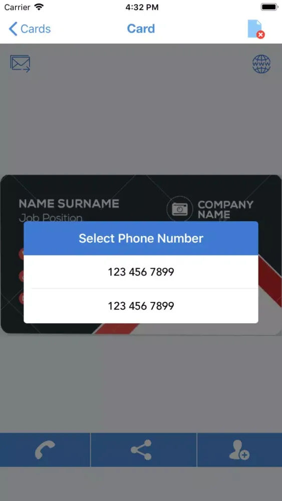 Zrzuty ekranu Business card Scanner - Holder