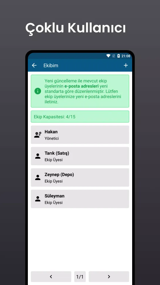 Captures d'écran de Stok Takip