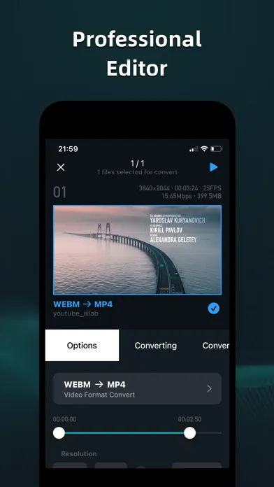Zrzuty ekranu Video Converter Pro: Mov,  MP3