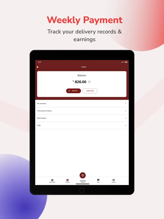 Capturas de pantalla de Pickupp Delivery Agent iPad 