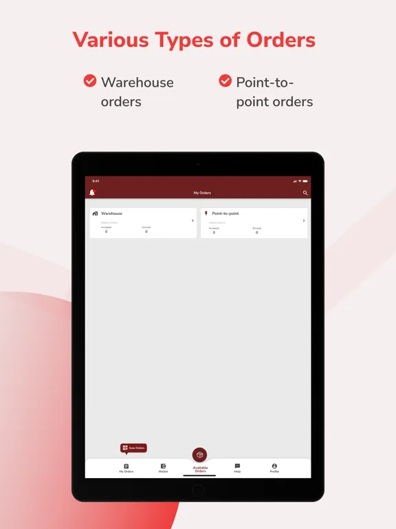 Capturas de pantalla de Pickupp Delivery Agent iPad 