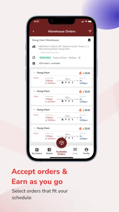 Capturas de pantalla de Pickupp Delivery Agent