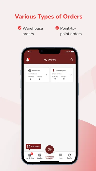 Capturas de pantalla de Pickupp Delivery Agent