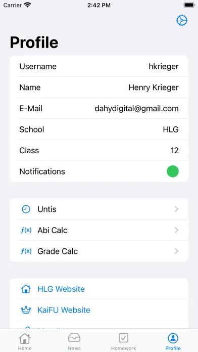 Tangkapan layar HLG-KAIFU App