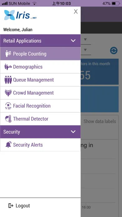 Capturas de tela do Iris - Video Analytics