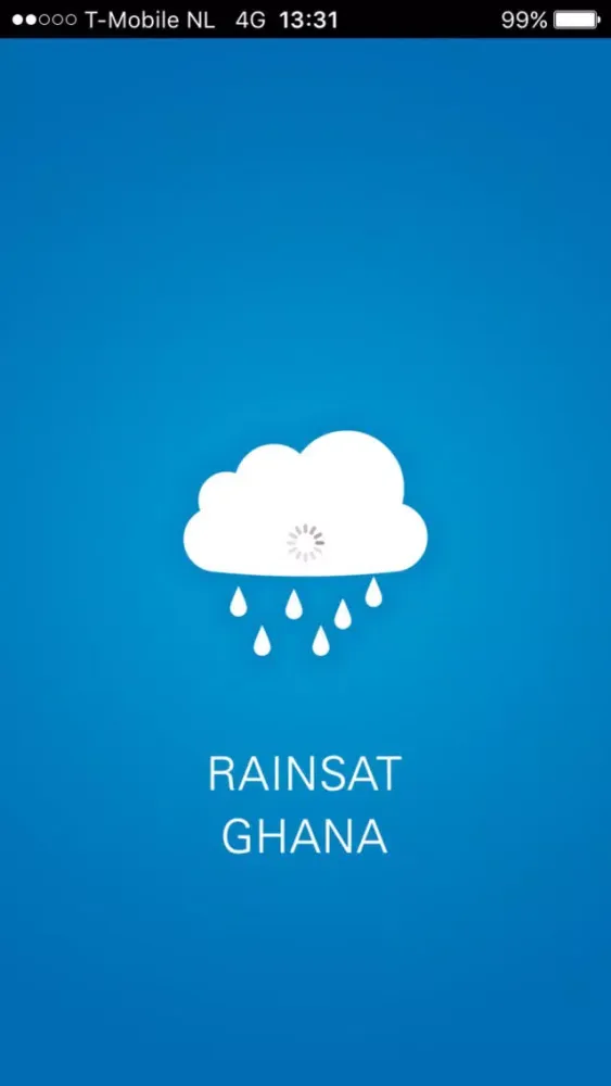 Tangkapan skrin Rainsat Ghana