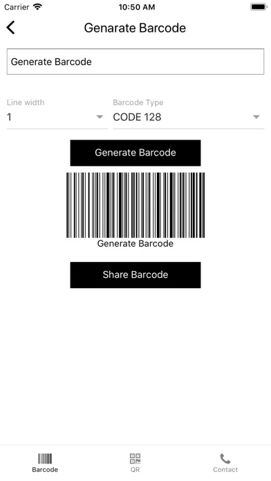 Captures d'écran de Barcode Read and Generate