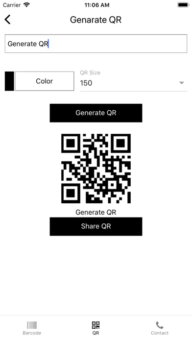 Captures d'écran de Barcode Read and Generate