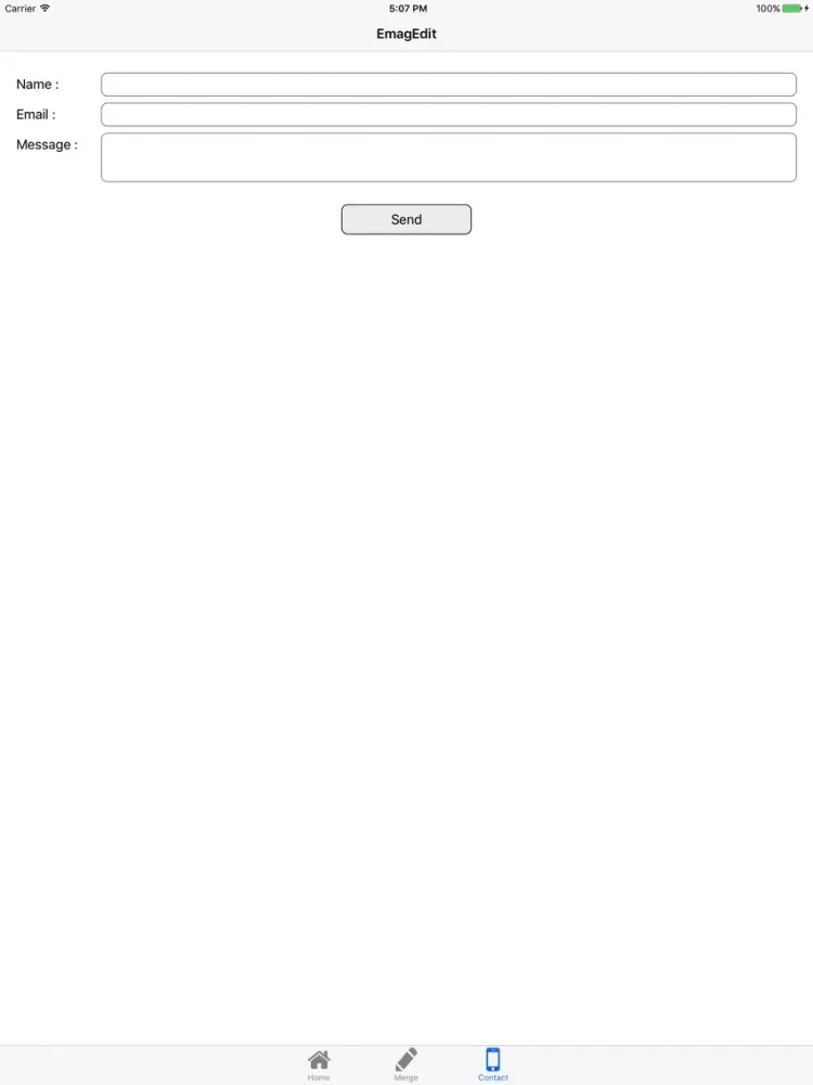 EmagEdit iPad  スクリーンショット