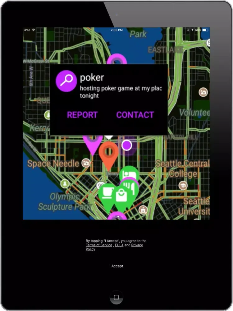 LiveMap: Anonymous Social Map iPad  স্ক্রিনশট