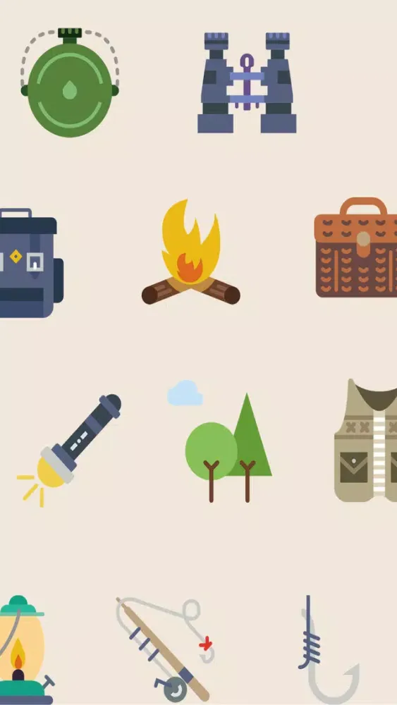 تصاویر Camping Stickers - The great outdoors