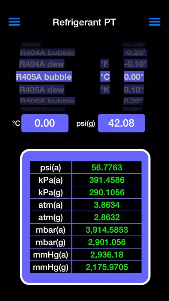 Zrzuty ekranu Refrigerant+