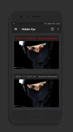 Hidden Eye - intruder selfie應用截圖
