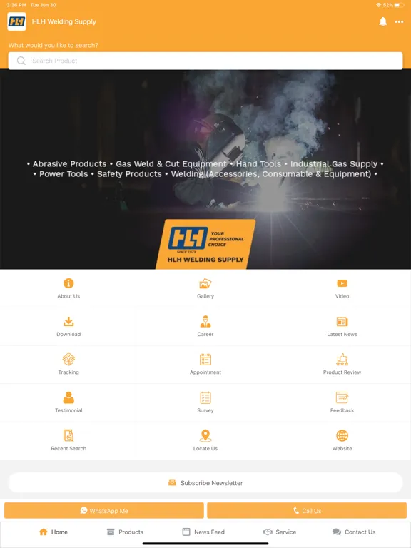 HLH Welding Supply iPad  スクリーンショット