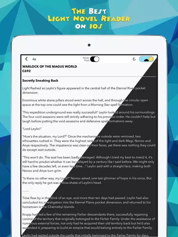 صور Novel Updates, The Best Reader for Light Novels iPad 