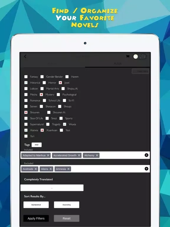 صور Novel Updates, The Best Reader for Light Novels iPad 