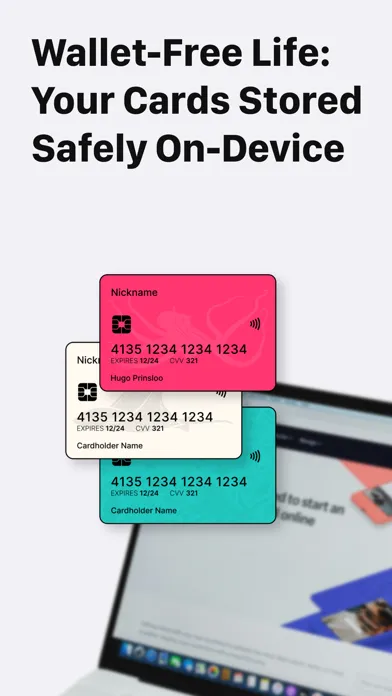 Capturas de tela do Card Vault - Digital Wallet