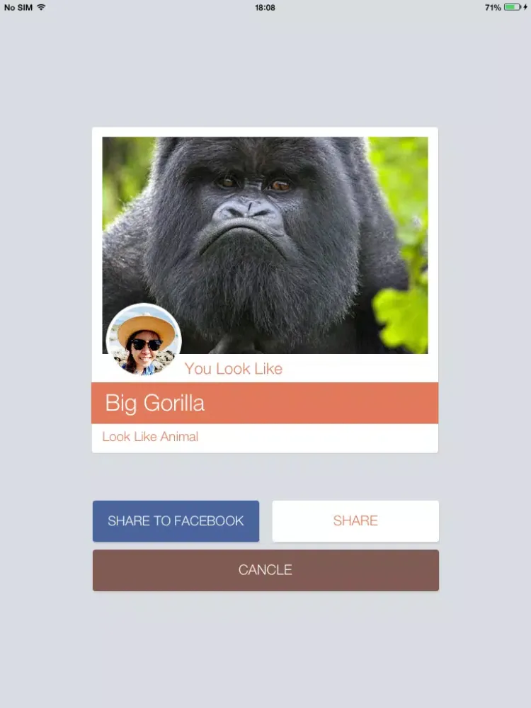 Look Like Animal iPad  स्क्रीनशॉट