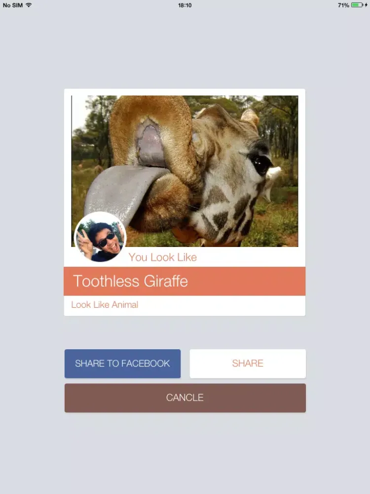 Look Like Animal iPad  स्क्रीनशॉट