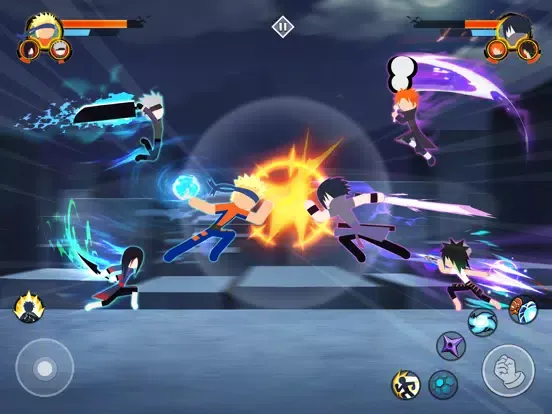 ภาพหน้าจอของ Stickman Warriors : 3v3 Brawl iPad 