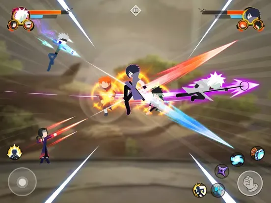 ภาพหน้าจอของ Stickman Warriors : 3v3 Brawl iPad 