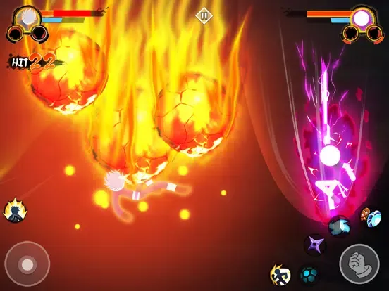 ภาพหน้าจอของ Stickman Warriors : 3v3 Brawl iPad 