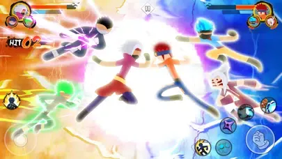 ภาพหน้าจอของ Stickman Warriors : 3v3 Brawl