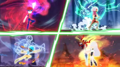 ภาพหน้าจอของ Stickman Warriors : 3v3 Brawl