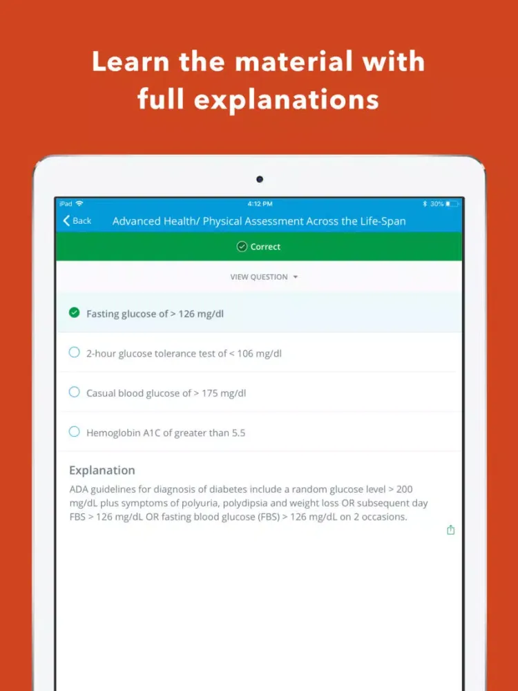 Capturas de pantalla de FNP Certification Review Q&A iPad 