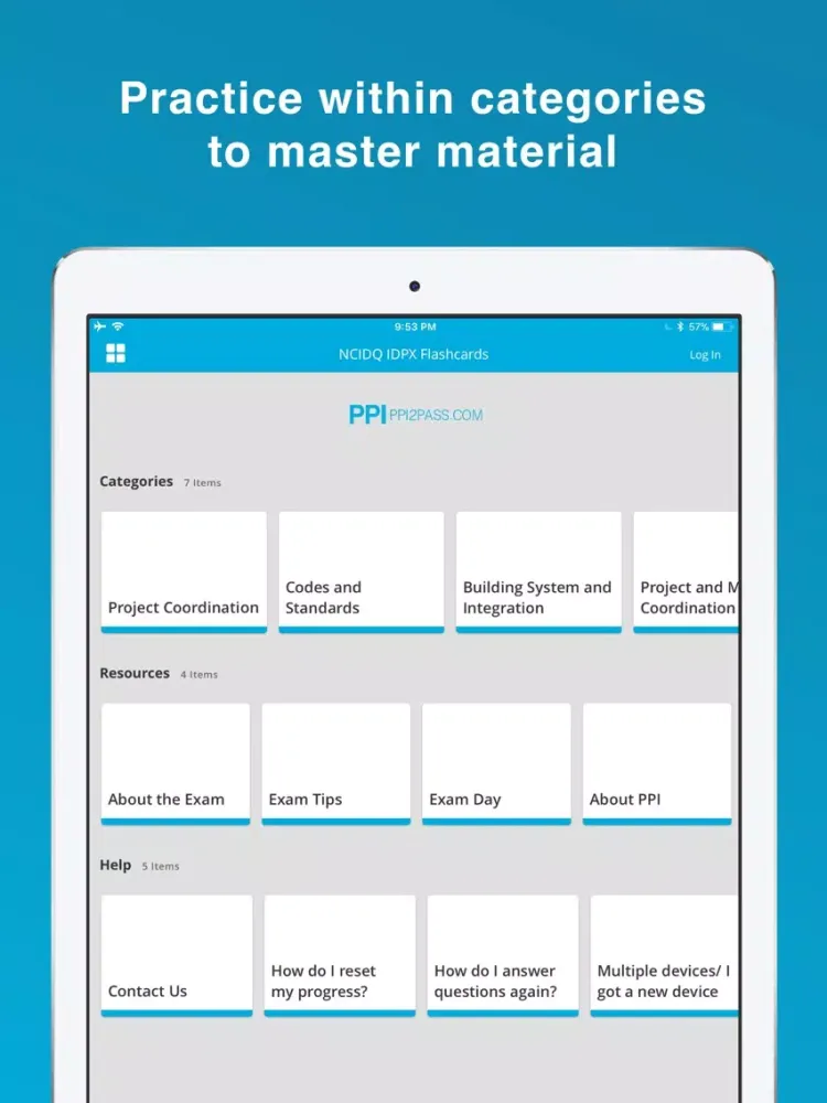 Screenshot di NCIDQ® IDPX& IDFX Flashcards iPad 