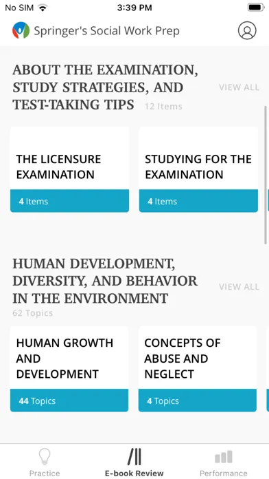 Zrzuty ekranu Social Work License Exam Prep