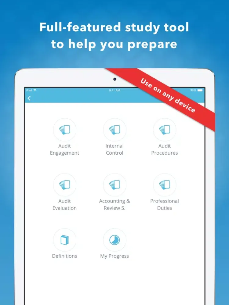 CPA AUD Mastery iPad  Ekran Görüntüleri