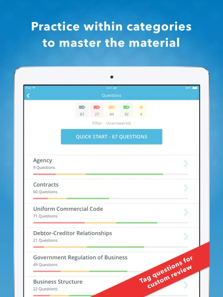 CPA REG Mastery iPad 应用截图