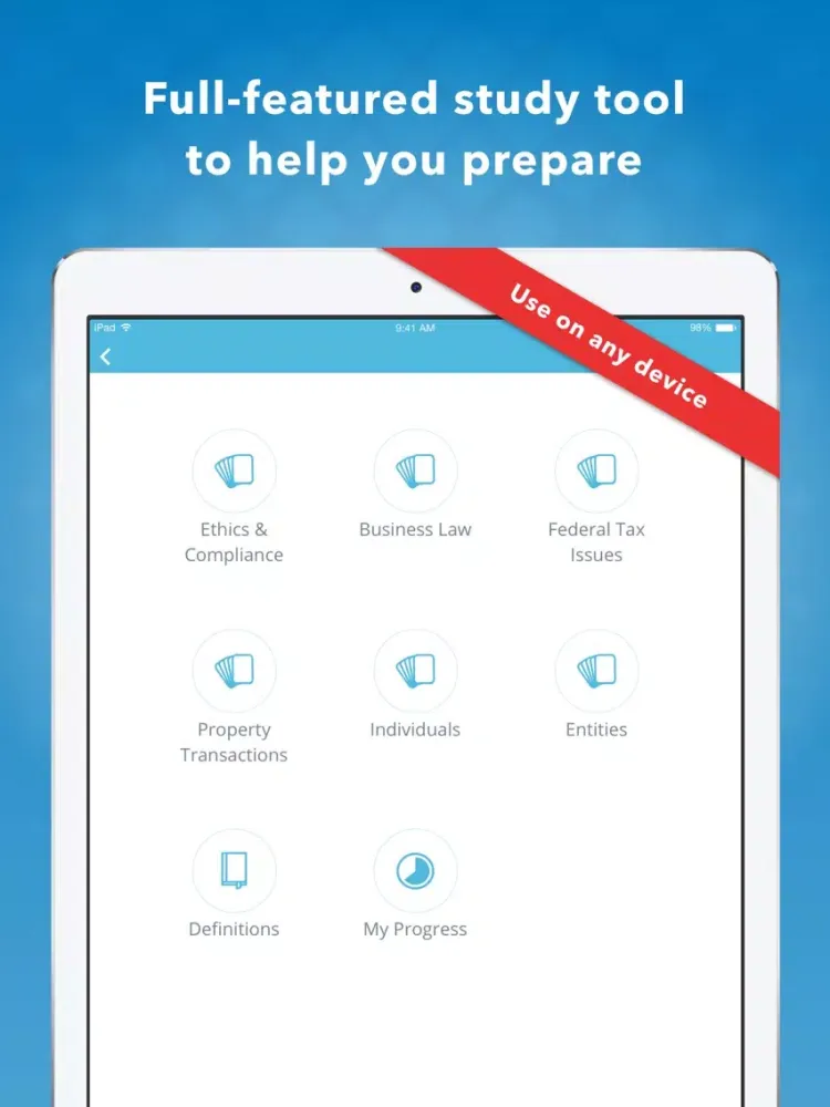 CPA REG Mastery iPad 应用截图
