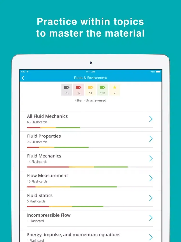Capturas de pantalla de FE Civil Engineering Exam Prep iPad 