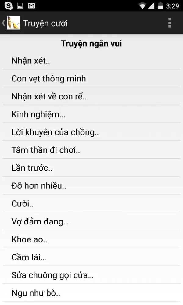 Capturas de tela do Truyện Cười