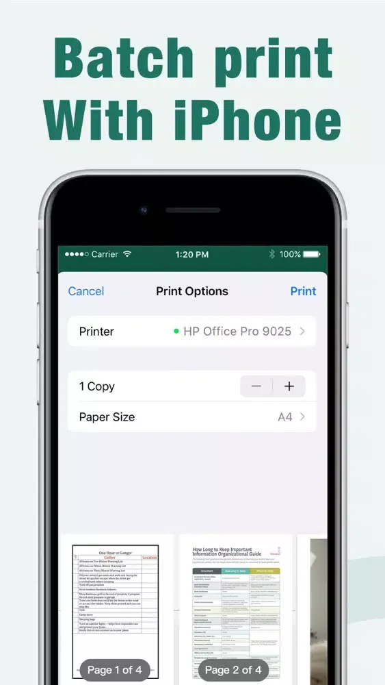 Скриншоты Printer App-Print & Scan pdf.
