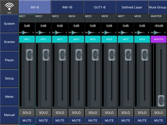 Digital Mixer M168 iPad  سکرین شاٹس