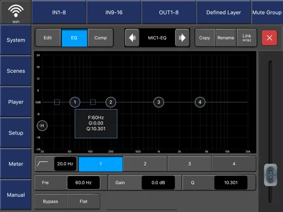 Digital Mixer M168 iPad  سکرین شاٹس