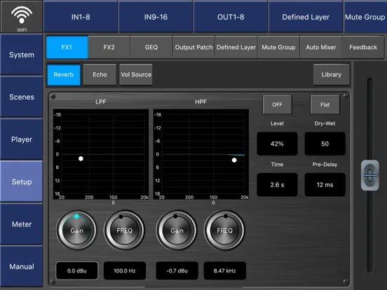 Digital Mixer M168 iPad  سکرین شاٹس
