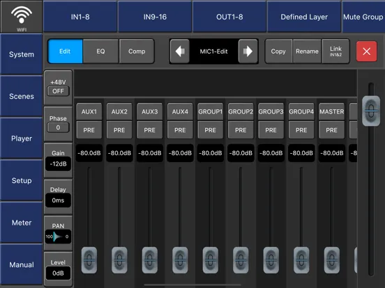 Digital Mixer M168 iPad  سکرین شاٹس