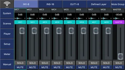 Digital Mixer M168 سکرین شاٹس