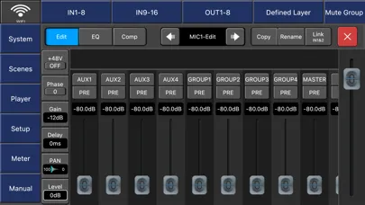 Digital Mixer M168 سکرین شاٹس