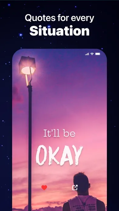 Capturas de tela do Motivation & Positive Quotes