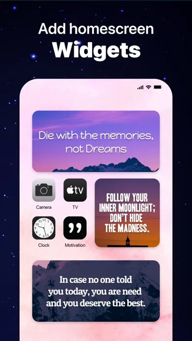 Capturas de tela do Motivation & Positive Quotes